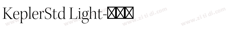 KeplerStd Light字体转换